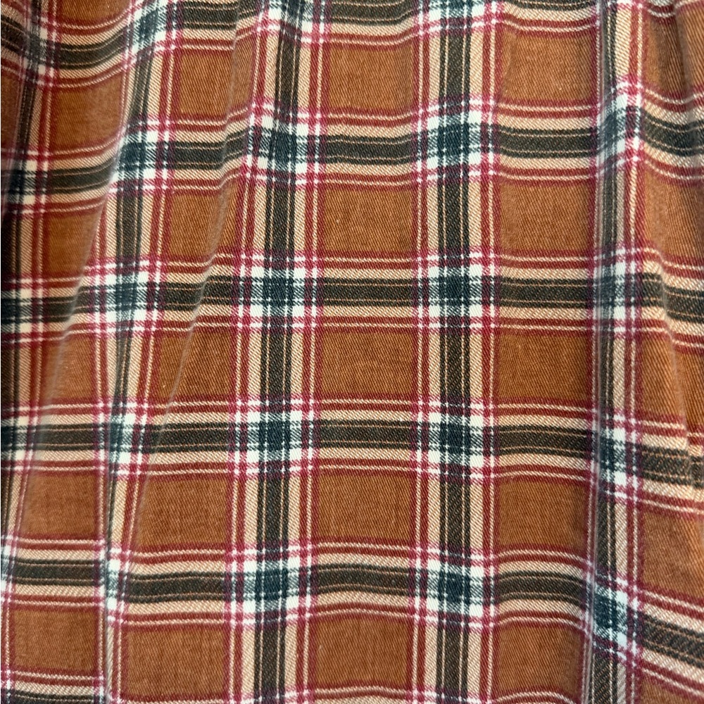 Great land vintage Brown Plaid Casual Button Down Shirt - Picture 3 of 4